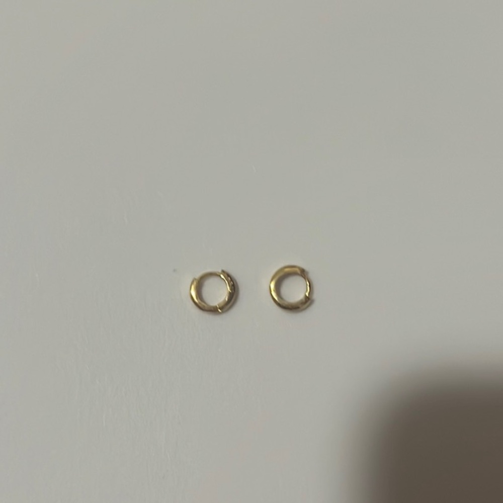 SOLD: Super Tiny Gold Hoop Earrings